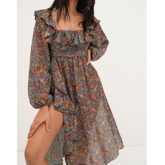 For love & lemons Brittany ditsy midi dress - Picture 2 of 8